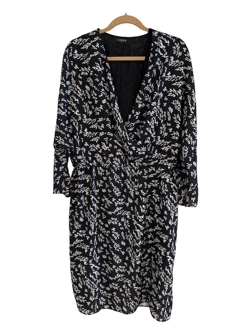 CAARA Black & White Printed Dress